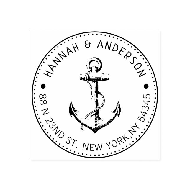 Tampons Encreurs Timbre en caoutchouc d'adresse personnalisée (Impression)