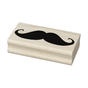 Tampons Encreurs Timbre en caoutchouc d'art de moustache vintage