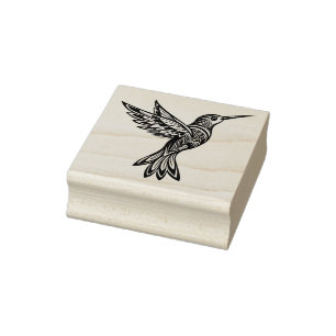 Tampons Encreurs Timbre en caoutchouc d'art en bois d'Oiseau