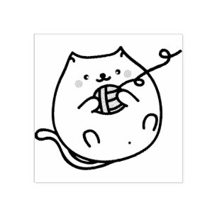 Tampons Encreurs Timbre en caoutchouc de chat mou