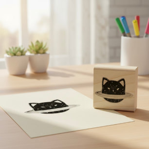 Tampons Encreurs Timbre en caoutchouc de chats Planète