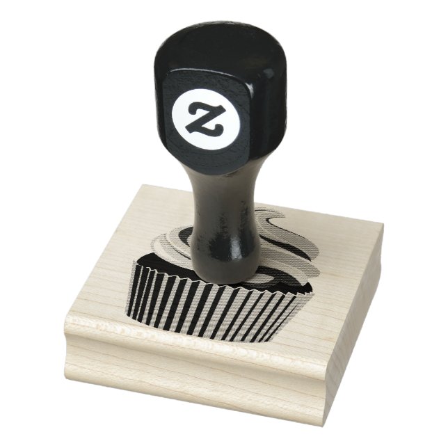 Tampons Encreurs Timbre en caoutchouc de Cupcake par Warrior_Wares_ (Tampon)