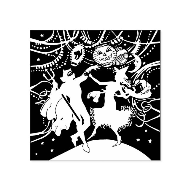 Tampons Encreurs Timbre en caoutchouc de danse Masquerade Halloween (Impression)