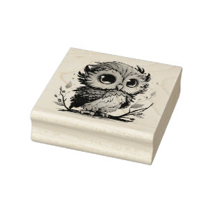 Tampons Encreurs Timbre en caoutchouc de hibou