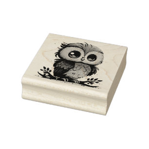 Tampons Encreurs Timbre en caoutchouc de hibou