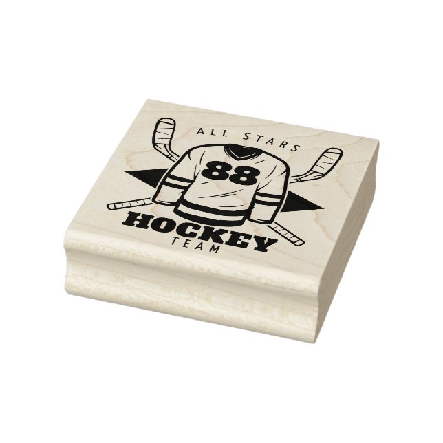 Tampons Encreurs Timbre en caoutchouc de hockey (Tampon)
