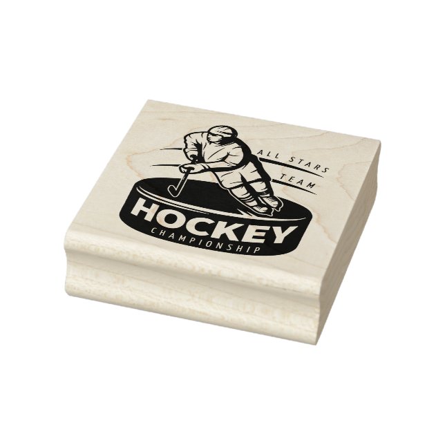 Tampons Encreurs Timbre en caoutchouc de hockey (Tampon)