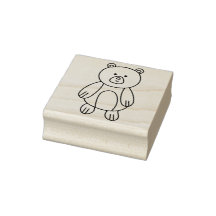 Timbre en caoutchouc de l'ours mou