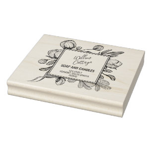Tampons Encreurs Timbre en caoutchouc de marque florale