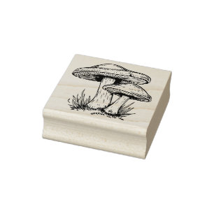 Tampons Encreurs Timbre en caoutchouc des champignons