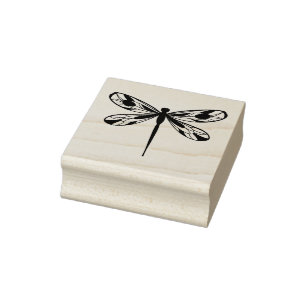 Tampons Encreurs Timbre en caoutchouc Dragonfly Art