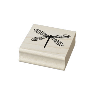 Tampons Encreurs Timbre en caoutchouc Dragonfly Art