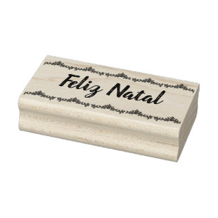 Tampons Encreurs Timbre en caoutchouc Feliz Natal