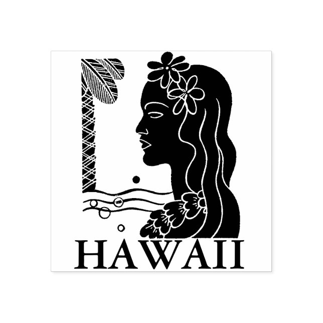 Tampons Encreurs Timbre en caoutchouc HAWAII (Impression)
