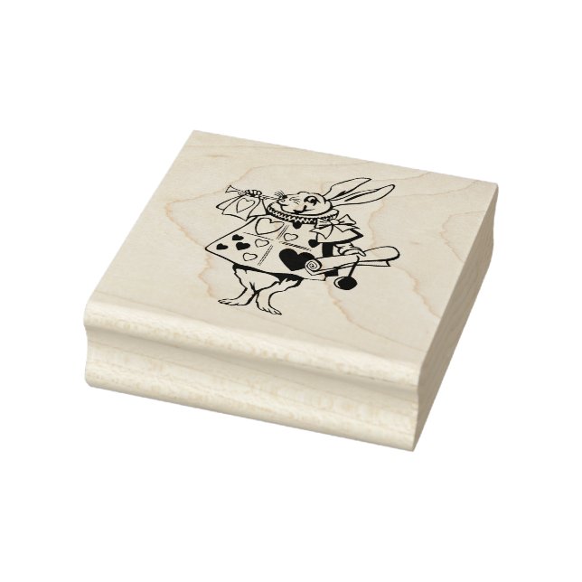 Tampons Encreurs Timbre en caoutchouc lapin blanc (Tampon)