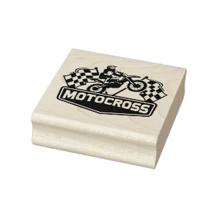 Tampons Encreurs Timbre en caoutchouc Motocross