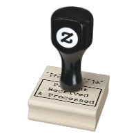 Timbre en caoutchouc "Paiement reçu et traité"