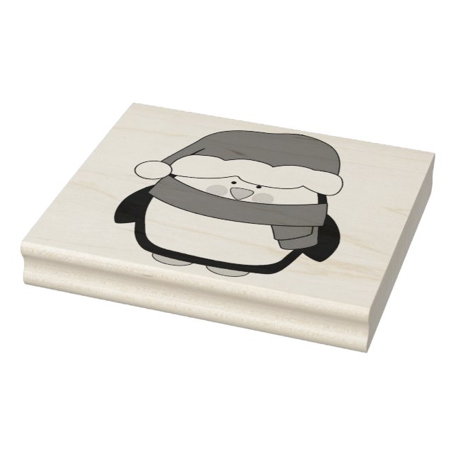 Tampons Encreurs Timbre en caoutchouc - Penguin de Noël (Tampon)