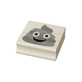 Tampons Encreurs Timbre en caoutchouc Poop Emoji