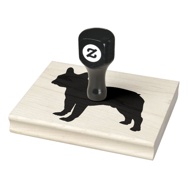 Tampons Encreurs Timbre en caoutchouc pour chien taureau, 4" x 5" (Tampon)