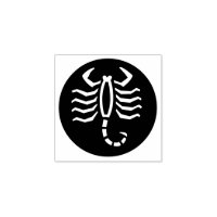 Timbre en caoutchouc "Scorpio"