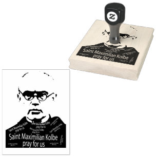 Tampons Encreurs Timbre en caoutchouc St. Maximilian Kolbe