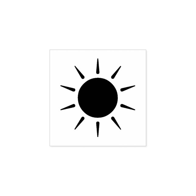 Tampons Encreurs Timbre en caoutchouc "Sun" (Impression)