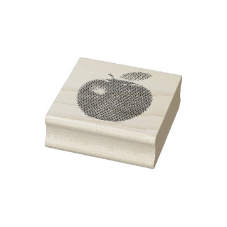 Tampons Encreurs Timbre Faux Cross Stitch Apple