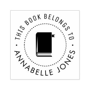Tampons Encreurs timbre-livre de bibliothèque personnalisée moderne