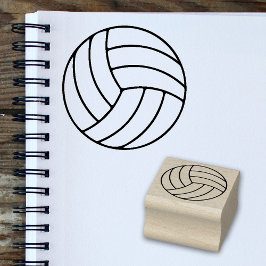 Tampons Encreurs Timbre Mini Volleyball Simple pour les Fans de Spo