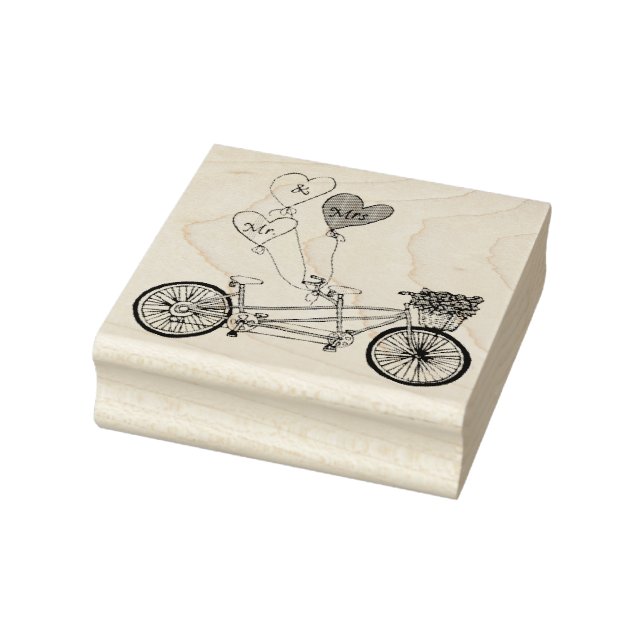 Tampons Encreurs Timbre vélo Tandem love (Tampon)