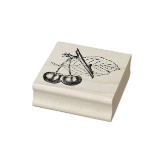 Tampons Encreurs Timbre vintage cerise