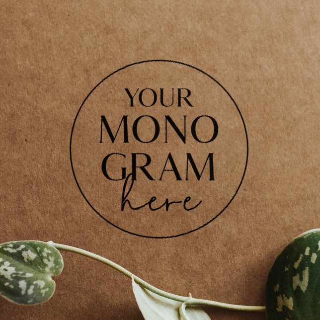 Tampons Encreurs Timbres en caoutchouc pour mariage simples et boho (MEGHAN Monogram Boho Simple Wedding Rubber Stamps)