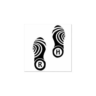 Tampons Encreurs Tirage - Monogramme d'impression de chaussures per