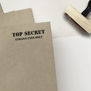 Tampons Encreurs Top Secret // Your Eyes Only Personalized Custom
