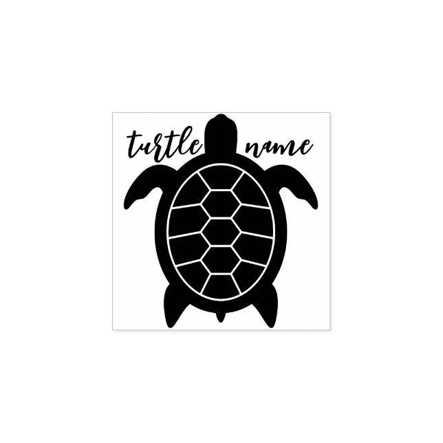 Tampons Encreurs Tortue simple noire (Impression)