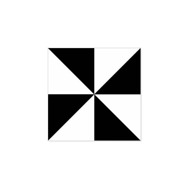 Tampons Encreurs Triangles géométriques modernes Carré Art Design (Impression)