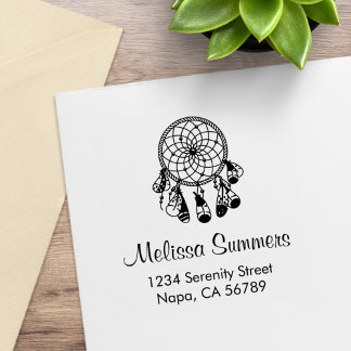 Tampons Encreurs Tribal Boho Dreamcatcher Address