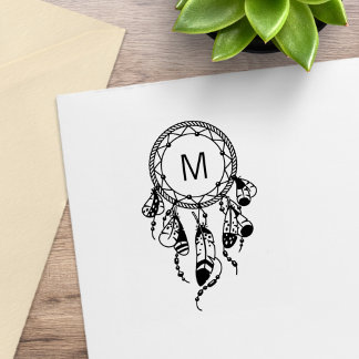 Tampons Encreurs Tribal Dreamcatcher Boho Monogram