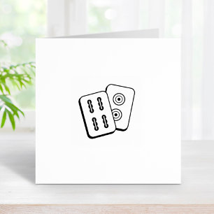 Tampons Encreurs Tuiles de jeu Mah-Jongg 1x1