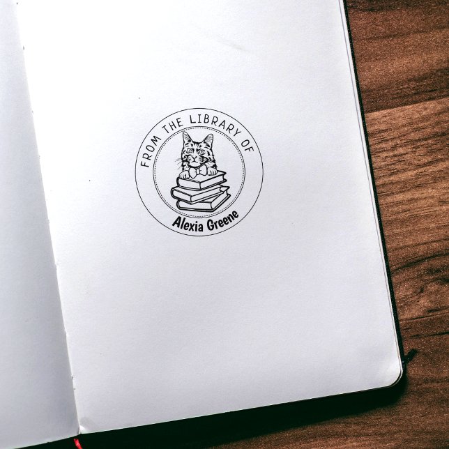 Tampons Encreurs Turc Angora Chat, Livre De La Bibliothèque De (Créateur téléchargé)