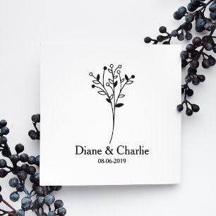 Tampons Encreurs Twigs Wedding Monogram