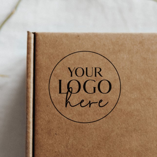 Tampons Encreurs Typographie chic Logo d'entreprise personnalisé (Créateur téléchargé)