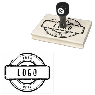 Tampons Encreurs Typographie Logo d'entreprise personnalisé Timbre 