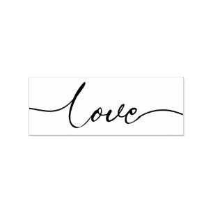 Tampons Encreurs Typographie scénarisée Valentines Love