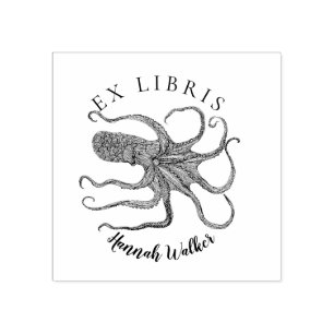 Tampons Encreurs Un autre timbre octopus ex libris