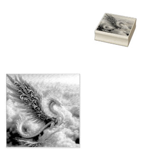 Tampons Encreurs Un dragon entouré de nuages