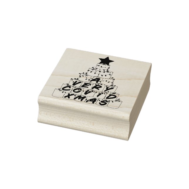 Tampons Encreurs Un très convoité Noël Toilettes Papier Arbre Bois (Tampon)