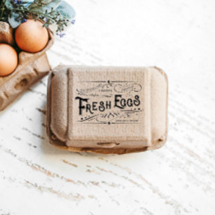 Tampons Encreurs Véritable carton d'oeufs frais Vintages