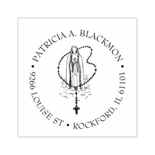 Tampons Encreurs Vierge catholique Marie Saint Rosaire Fatima Relig